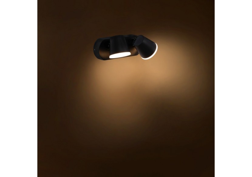 Applique murale d'extérieur double "Tura" avec capteur PIR-20,5W-Orientable-3000K-IP54 - L5069-S - Barcelona LED