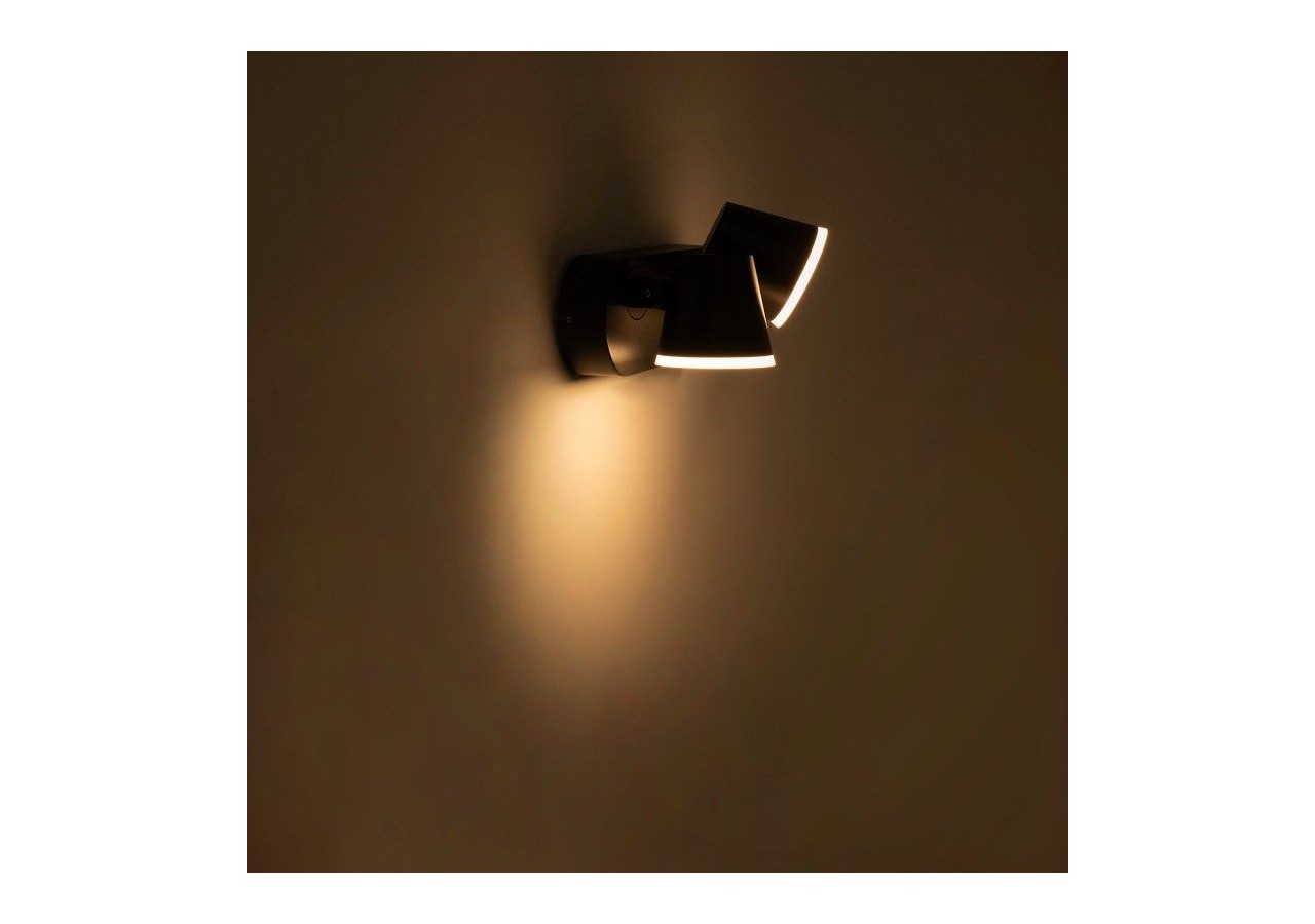 Applique murale d'extérieur double "Tura"-20,5W-Orientable-3000K-IP54 - L5069 - Barcelona LED