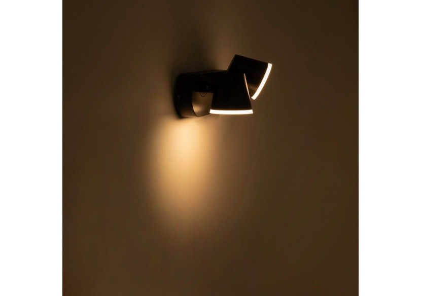 Applique murale d'extérieur double "Tura"-20,5W-Orientable-3000K-IP54 - L5069 - Barcelona LED Applique murale d'extérieur double "Tura"-20,5W-Orientable-3000K-IP54 - L5069 - Barcelona LED