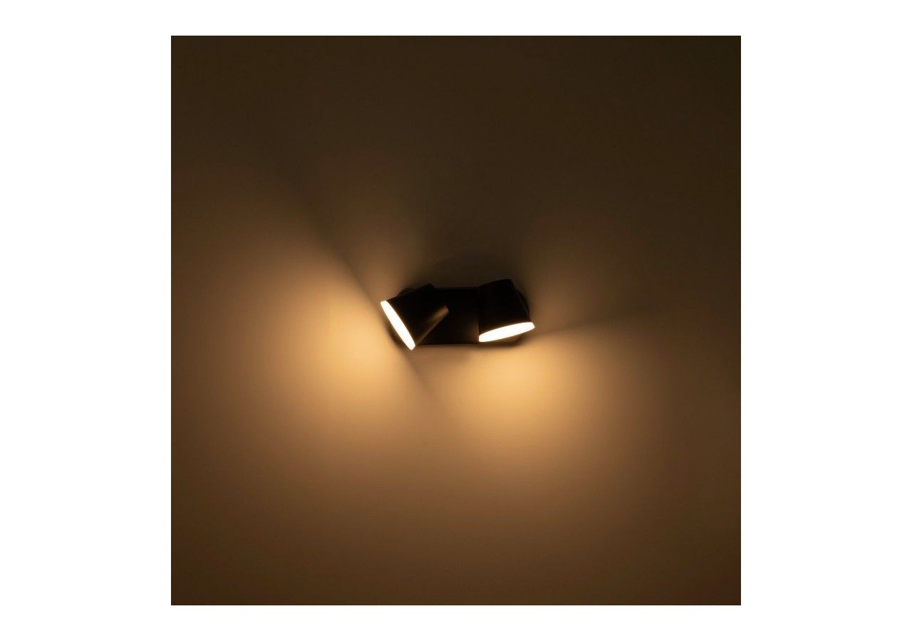 Applique murale d'extérieur double "Tura"-20,5W-Orientable-3000K-IP54 - L5069 - Barcelona LED
