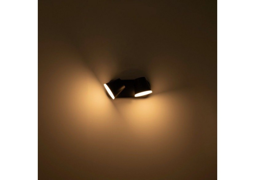 Applique murale d'extérieur double "Tura"-20,5W-Orientable-3000K-IP54 - L5069 - Barcelona LED Applique murale d'extérieur double "Tura"-20,5W-Orientable-3000K-IP54 - L5069 - Barcelona LED