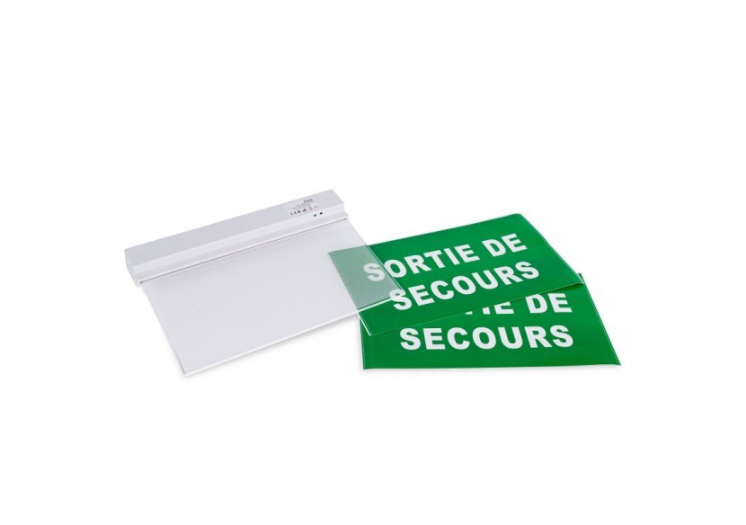 Bloc autonome d'éclairage de sécurité avec panneau "SORTIE DE SECOURS"-Suspension - K-B1062-SSECOURS - Barcelona LED Bloc autonome d'éclairage de sécurité avec panneau "SORTIE DE SECOURS"-Suspension - K-B1062-SSECOURS - Barcelona LED