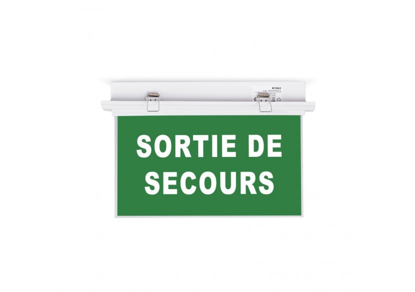 Bloc autonome d'éclairage de sécurité avec pictogramme "SORTIE DE SECOURS"-Encastrable - K-B1063-SSECOURS - Barcelona LED Bloc autonome d'éclairage de sécurité avec pictogramme "SORTIE DE SECOURS"-Encastrable - K-B1063-SSECOURS - Barcelona LED