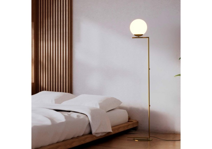 Lampadaire globe en verre "Anni"-E27 - LD1010-D - Barcelona LED Lampadaire globe en verre "Anni"-E27 - LD1010-D - Barcelona LED