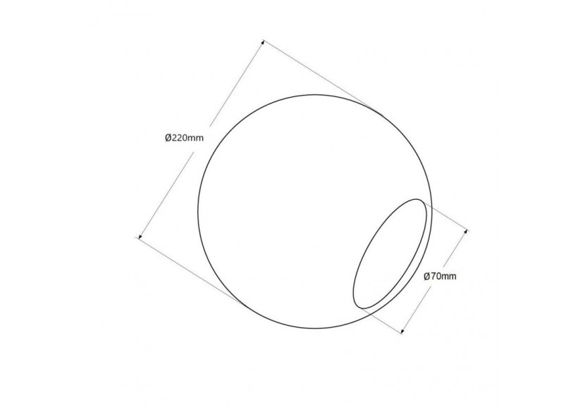 Lampadaire globe en verre "Anni"-E27 - LD1010-D - Barcelona LED Lampadaire globe en verre "Anni"-E27 - LD1010-D - Barcelona LED