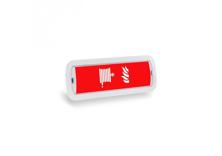 KIT Pictogramme autocollant "ROBINET D'INCENDIE ARMÉ" + Bloc d'éclairage 3W - K-B1050-BOCAINCENDIO - Barcelona LED