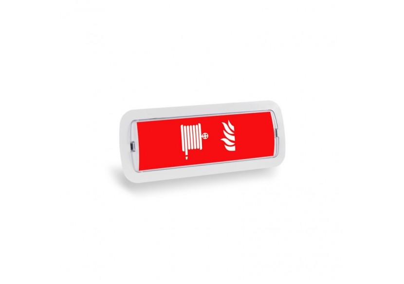 KIT Pictogramme autocollant "ROBINET D'INCENDIE ARMÉ" + Bloc d'éclairage 3W - K-B1050-BOCAINCENDIO - Barcelona LED