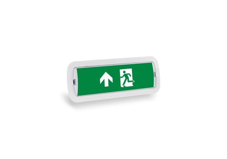 KIT Pictogramme autocollant "SORTIE VERS LE HAUT" + Bloc d'éclairage 3W - K-B1050-UPARROW - Barcelona LED