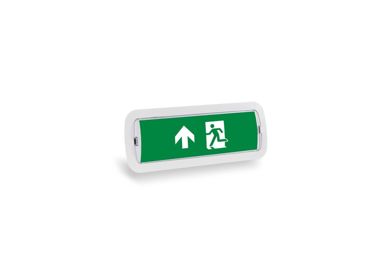 KIT Pictogramme autocollant "SORTIE VERS LE HAUT" + Bloc d'éclairage 3W - K-B1050-UPARROW - Barcelona LED