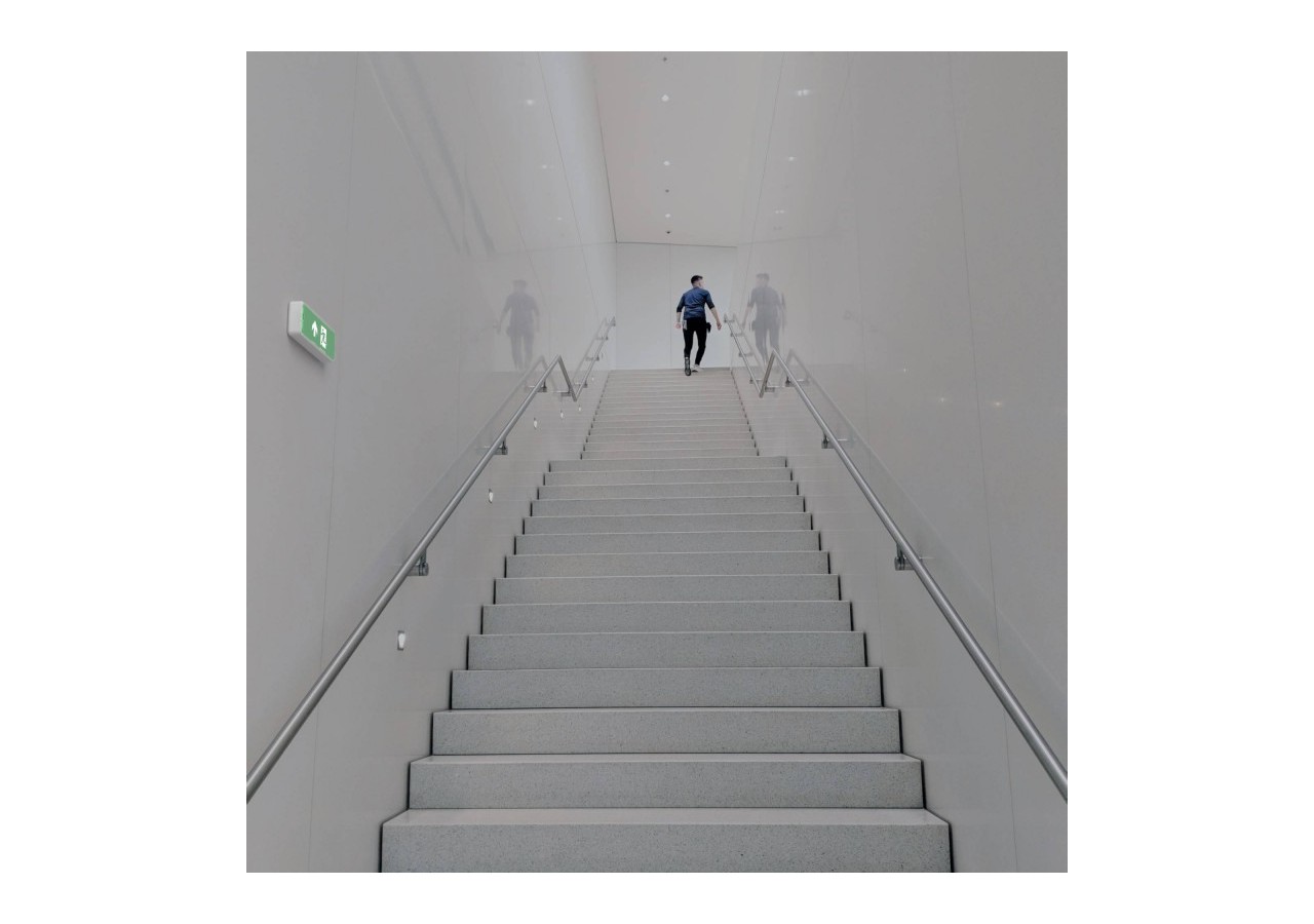 KIT Pictogramme autocollant "SORTIE VERS LE HAUT" + Bloc d'éclairage 3W - K-B1050-UPARROW - Barcelona LED