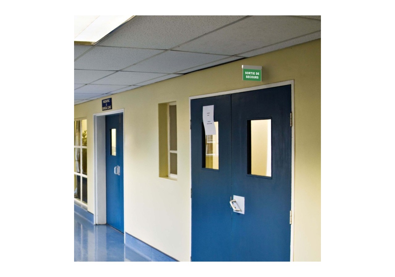 Bloc autonome d'éclairage de sécurité avec panneau "SORTIE DE SECOURS" - K-B1061-SSECOURS - Barcelona LED