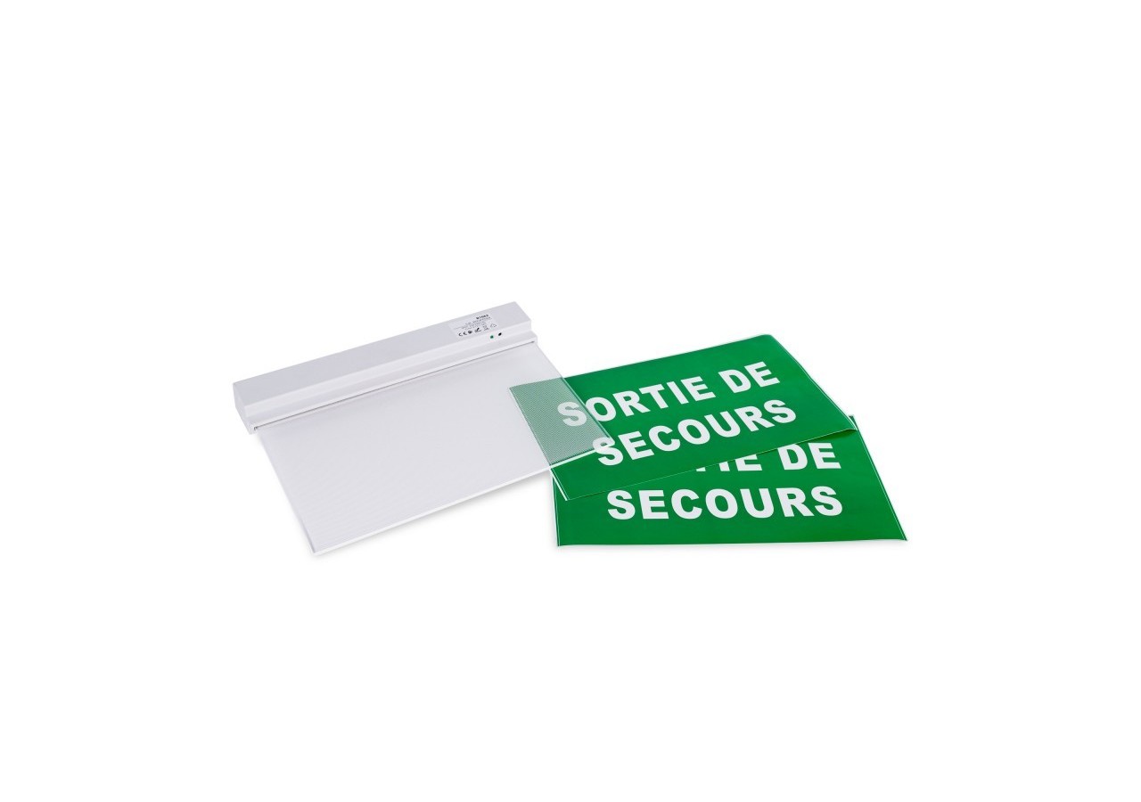 Bloc autonome d'éclairage de sécurité avec panneau "SORTIE DE SECOURS" - K-B1061-SSECOURS - Barcelona LED