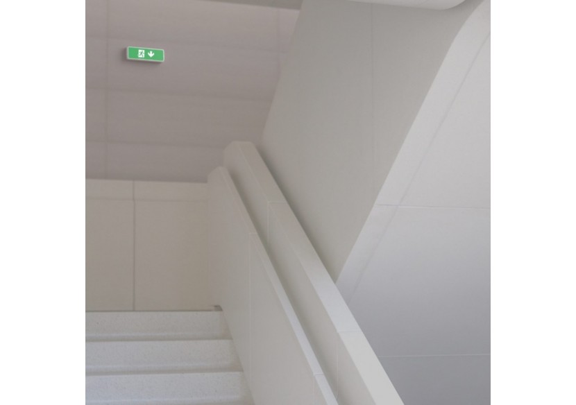 KIT Pictogramme autocollant "SORTIE VERS LE BAS" + Bloc d'éclairage 3W - K-B1050-DOWNARROW - Barcelona LED KIT Pictogramme autocollant "SORTIE VERS LE BAS" + Bloc d'éclairage 3W - K-B1050-DOWNARROW - Barcelona LED