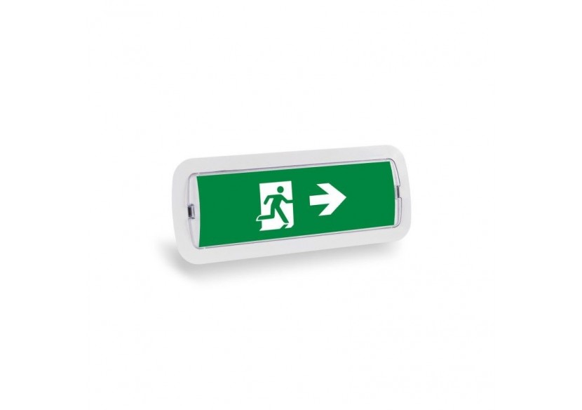 KIT Pictogramme autocollant "SORTIE VERS LA DROITE" + Bloc d'éclairage 3W - K-B1050-RIGHTARROW - Barcelona LED KIT Pictogramme autocollant "SORTIE VERS LA DROITE" + Bloc d'éclairage 3W - K-B1050-RIGHTARROW - Barcelona LED