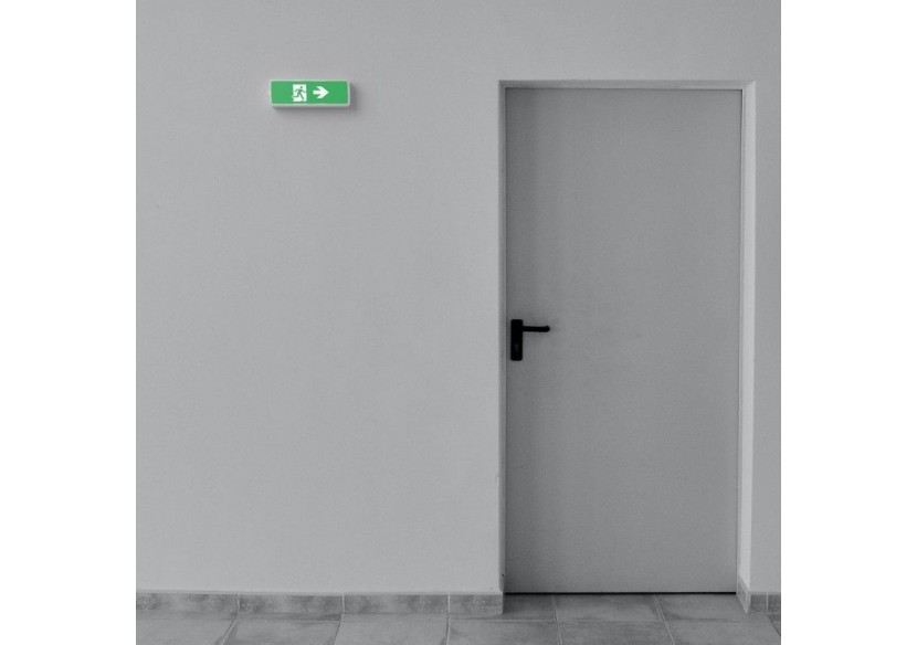 KIT Pictogramme autocollant "SORTIE VERS LA DROITE" + Bloc d'éclairage 3W - K-B1050-RIGHTARROW - Barcelona LED KIT Pictogramme autocollant "SORTIE VERS LA DROITE" + Bloc d'éclairage 3W - K-B1050-RIGHTARROW - Barcelona LED