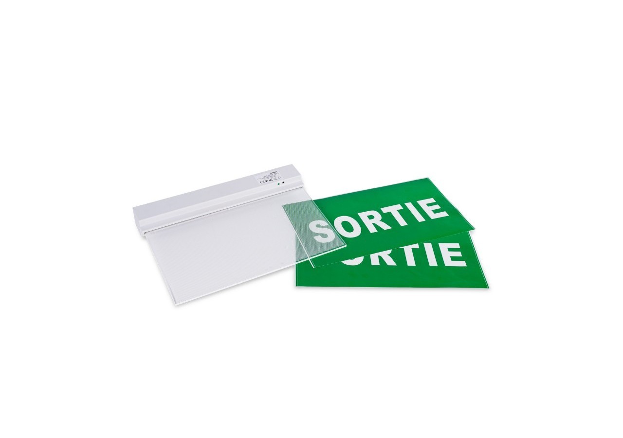 Bloc autonome d'éclairage de sécurité avec pictogramme "SORTIE"-Encastrable - K-B1063-SORTIE - Barcelona LED