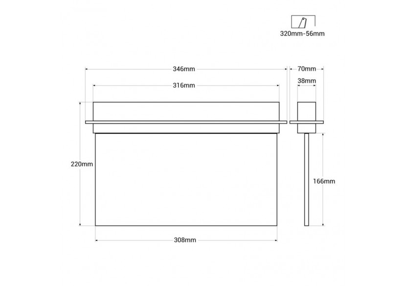 Bloc autonome d'éclairage de sécurité avec pictogramme "SORTIE"-Encastrable - K-B1063-SORTIE - Barcelona LED