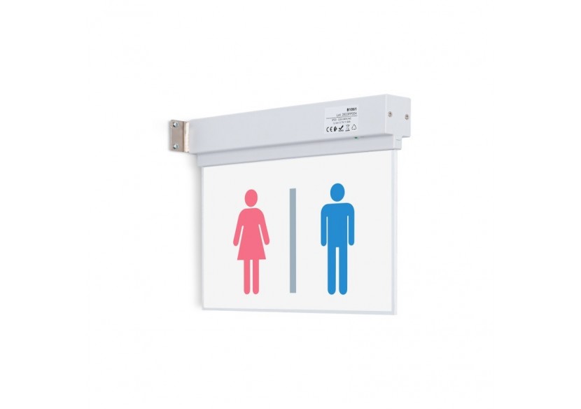 Bloc autonome d'éclairage de sécurité avec pictogramme "TOILETTES" - K-B1061-BAÑOS - Barcelona LED