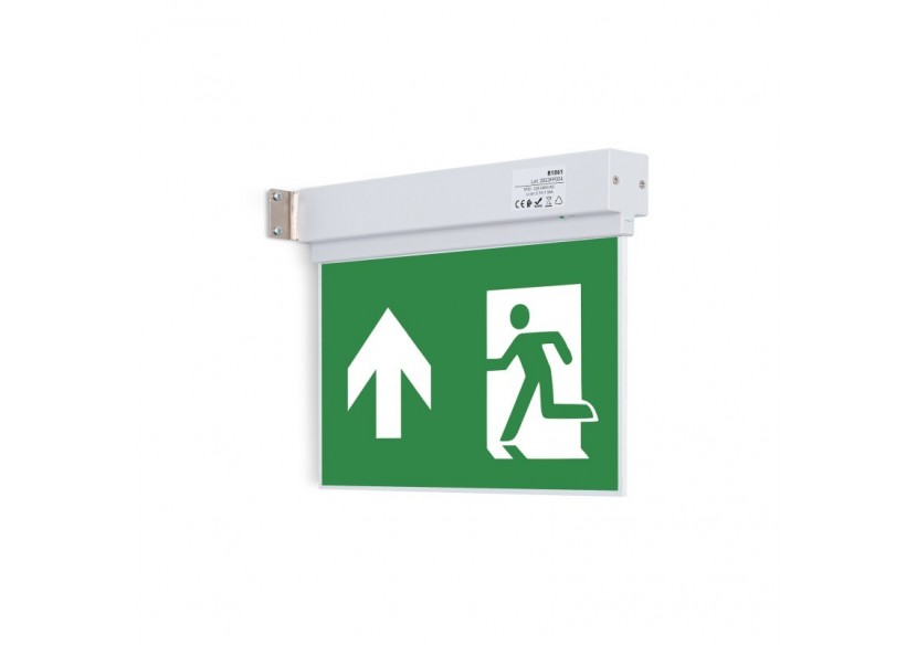 Bloc autonome d'éclairage de sécurité avec pictogramme "SORTIE VERS LE HAUT" - K-B1061-UPARROW - Barcelona LED