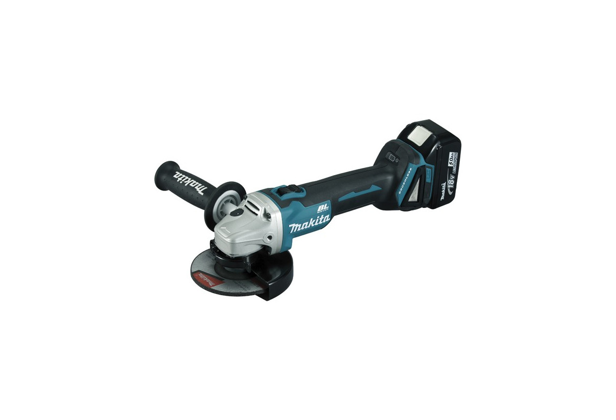 Meuleuse Diamètre  125 mm, 18 V Li-Ion 5 Ah - Makita : Confort'Mat