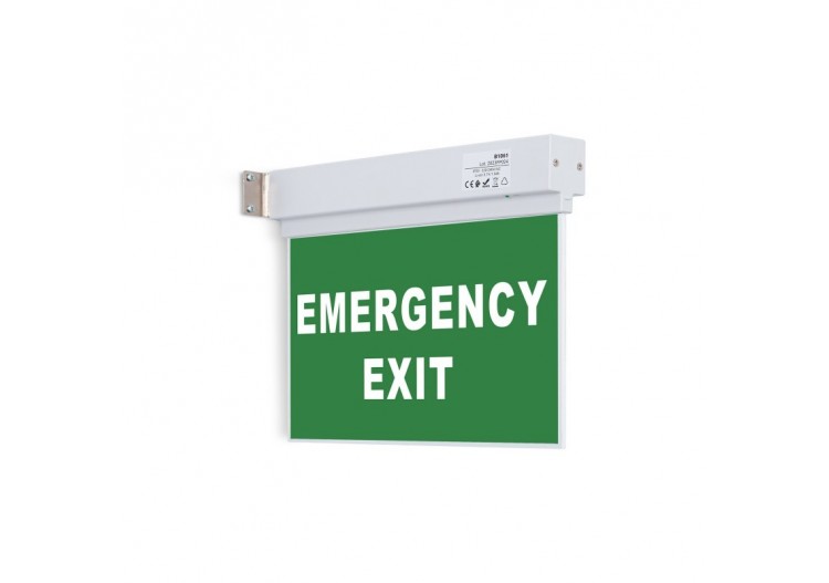 Bloc autonome d'éclairage de sécurité avec pictogramme "EMERGENCY EXIT" - K-B1061-EMEXIT - Barcelona LED