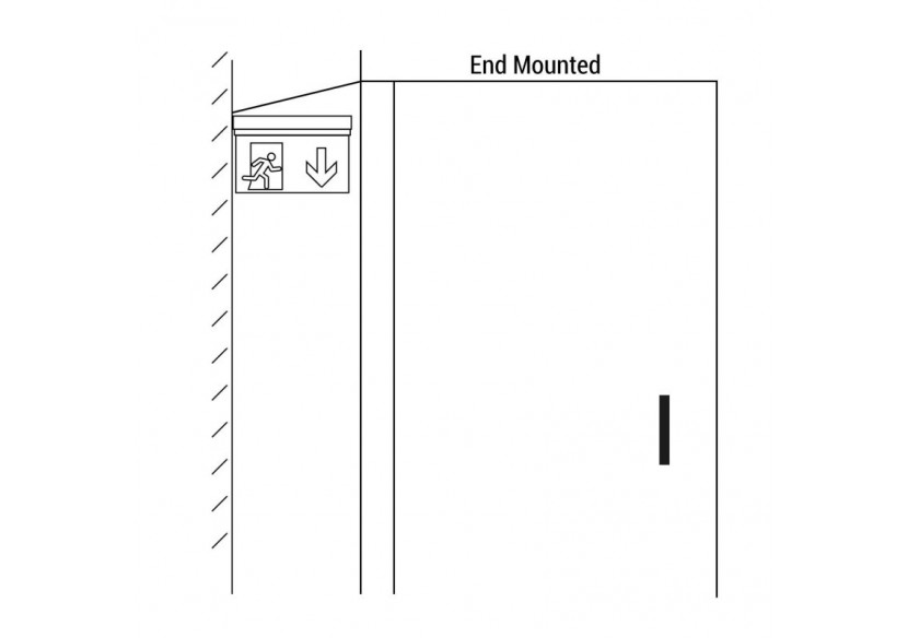 Bloc autonome d'éclairage de sécurité avec pictogramme "EMERGENCY EXIT" - K-B1061-EMEXIT - Barcelona LED