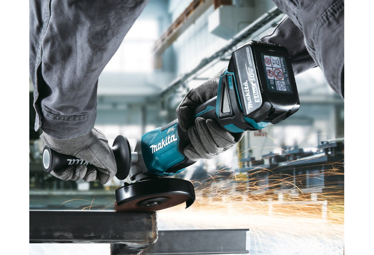 Meuleuse Diamètre  125 mm, 18 V Li-Ion 5 Ah - Makita : Confort'Mat