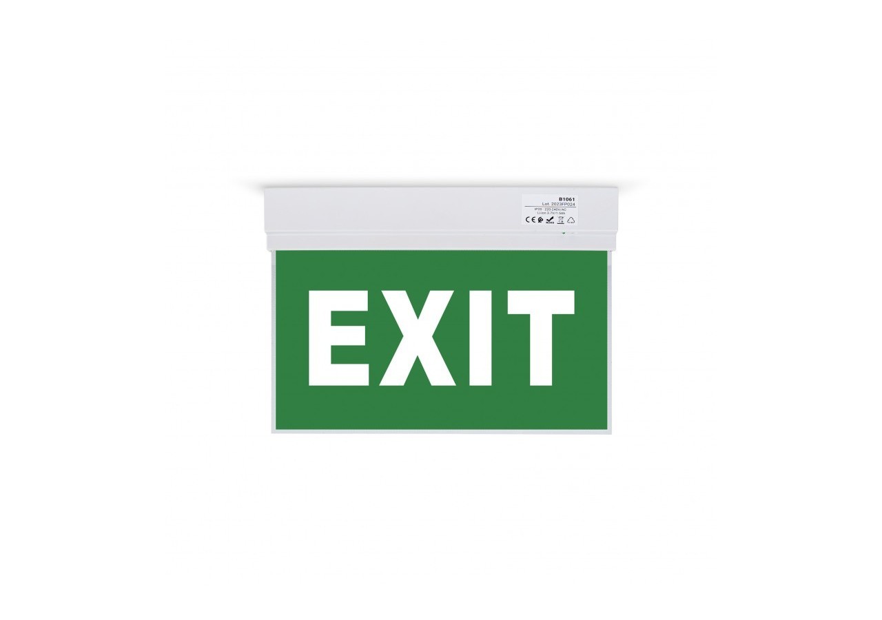 Bloc autonome d'éclairage de sécurité avec pictogramme "EXIT" - K-B1061-EXIT - Barcelona LED