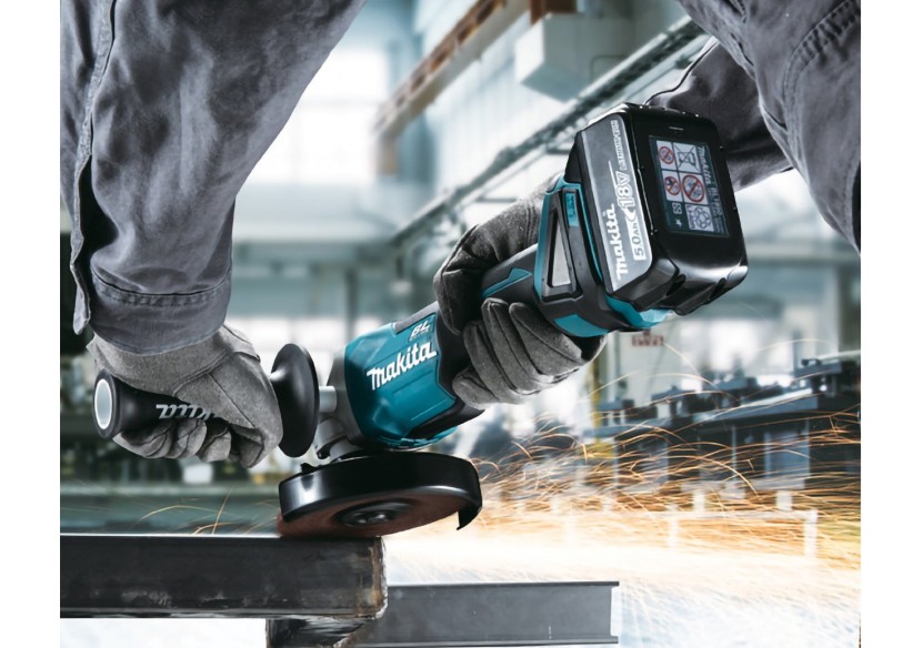 Meuleuse Diamètre  125 mm, 18 V Li-Ion 5 Ah - Makita : Confort'Mat