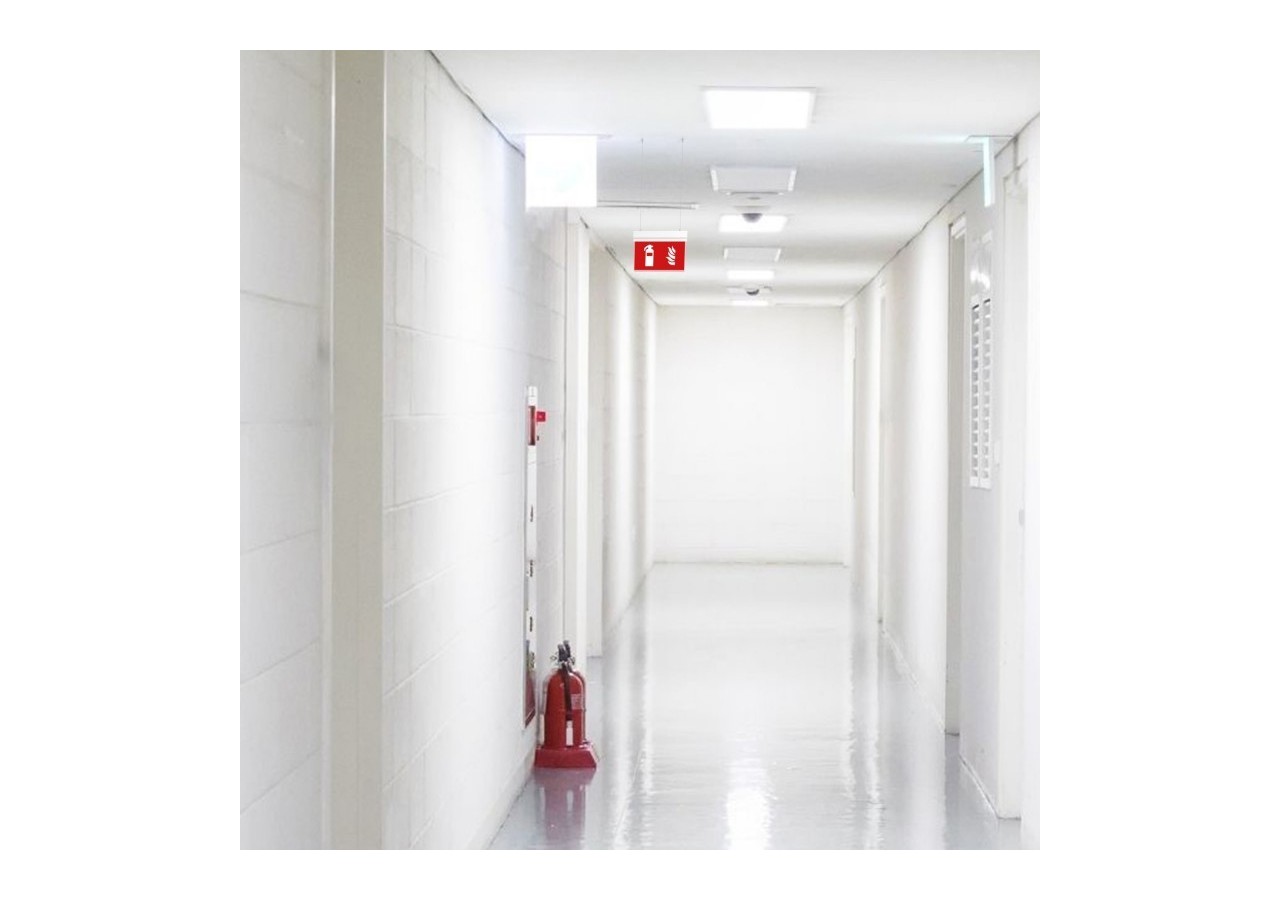 Bloc autonome d'éclairage de sécurité avec pictogramme "EXTINCTEUR"-Suspension - K-B1062-EXTINTOR - Barcelona LED