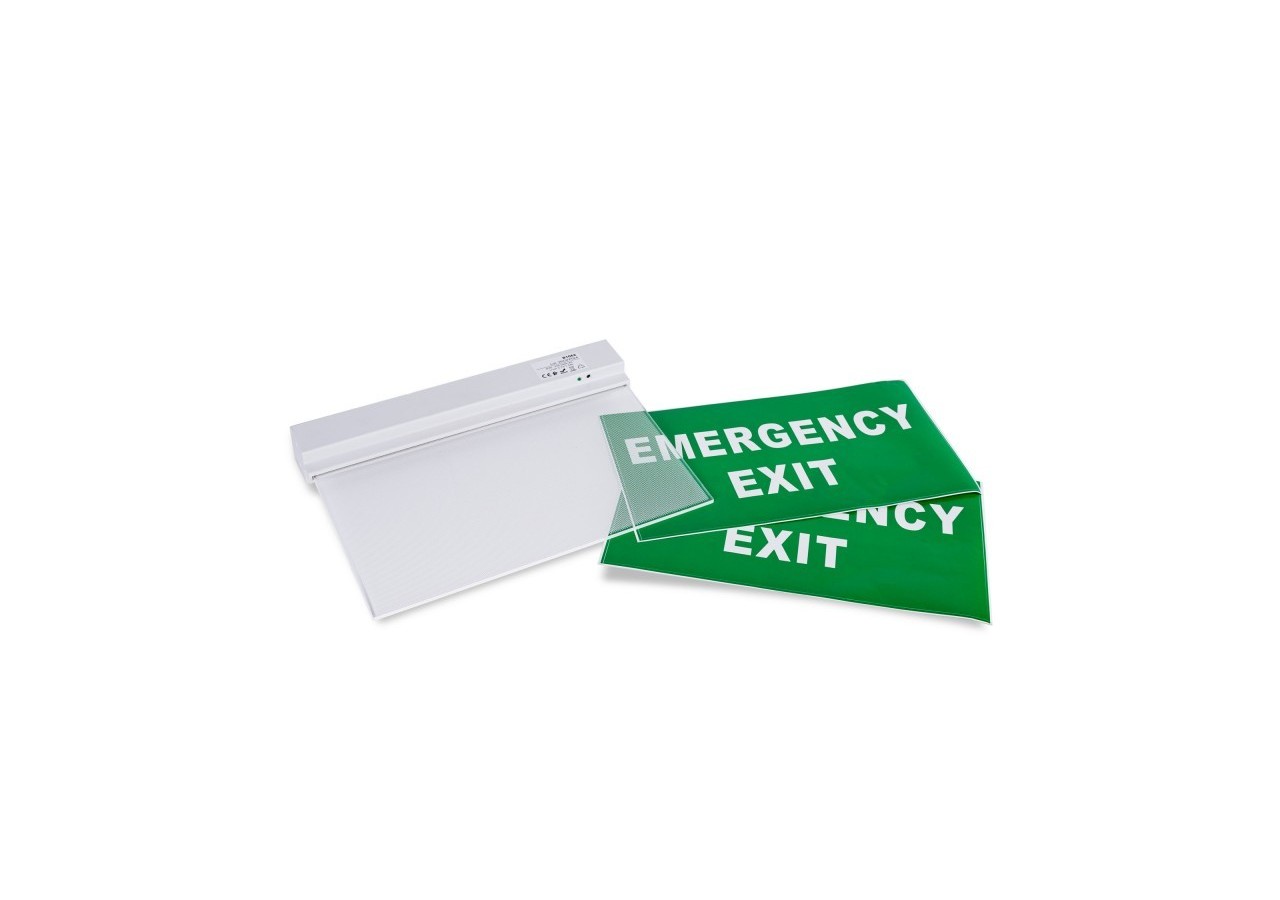 Bloc autonome d'éclairage de sécurité avec pictogramme "EMERGENCY EXIT"-Suspension - K-B1062-EMEXIT - Barcelona LED