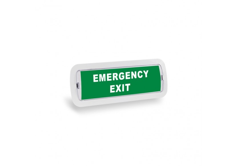 Kit Pictogramme autocollant "EMERGENCY EXIT" + Bloc d'éclairage 3W - K-B1050-EMEXIT - Barcelona LED Kit Pictogramme autocollant "EMERGENCY EXIT" + Bloc d'éclairage 3W - K-B1050-EMEXIT - Barcelona LED