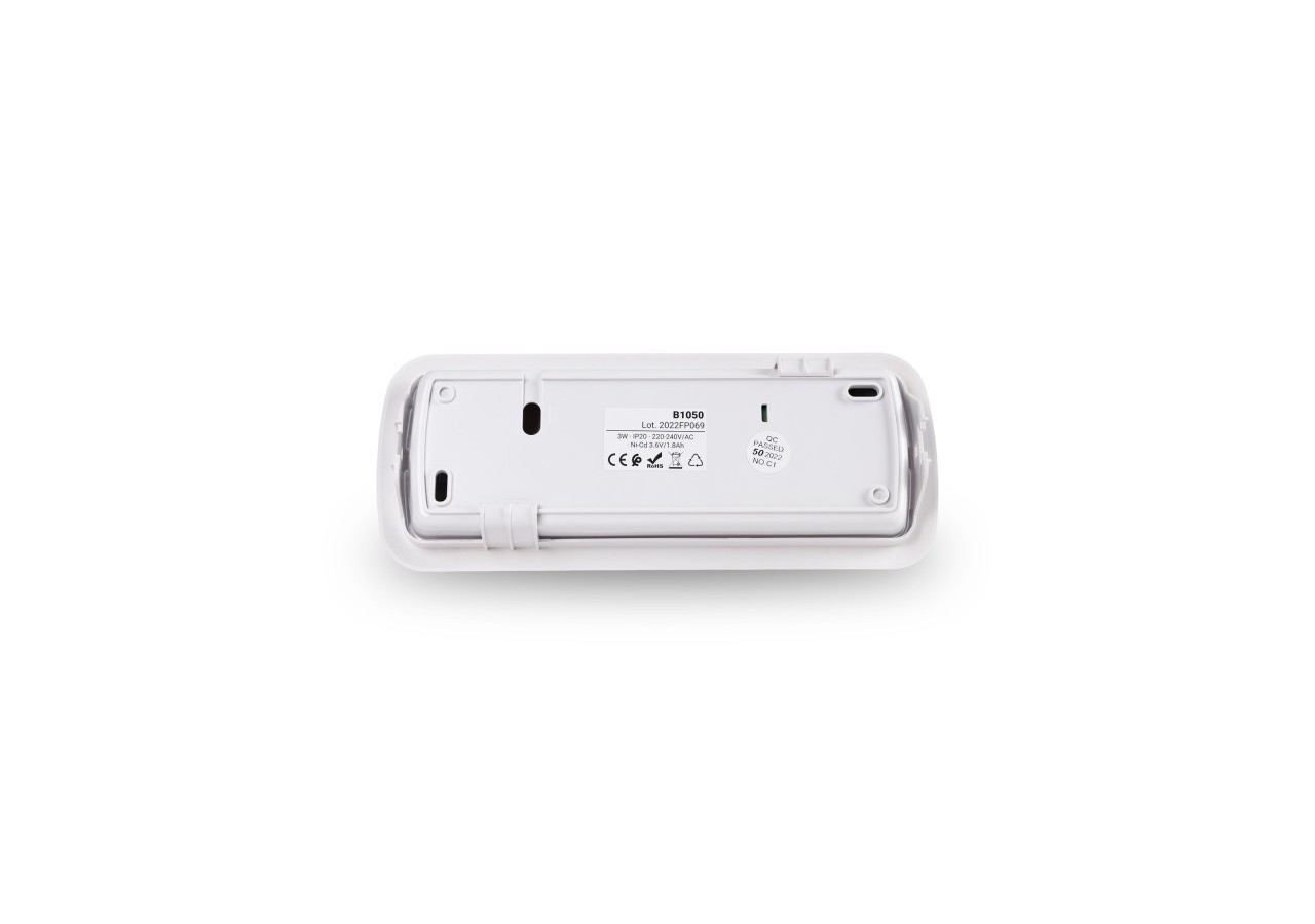 Kit Pictogramme autocollant "EMERGENCY EXIT" + Bloc d'éclairage 3W - K-B1050-EMEXIT - Barcelona LED