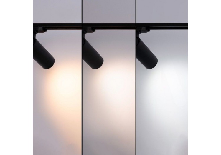 Spot LED sur rail monophasé CCT 25W-COB-Ouverture réglable 24-60 degrés - L6006-CCT-N - Barcelona LED 2