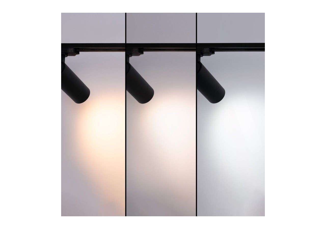Spot LED sur rail monophasé CCT 25W-COB-Ouverture réglable 24-60 degrés - L6006-CCT-N - Barcelona LED