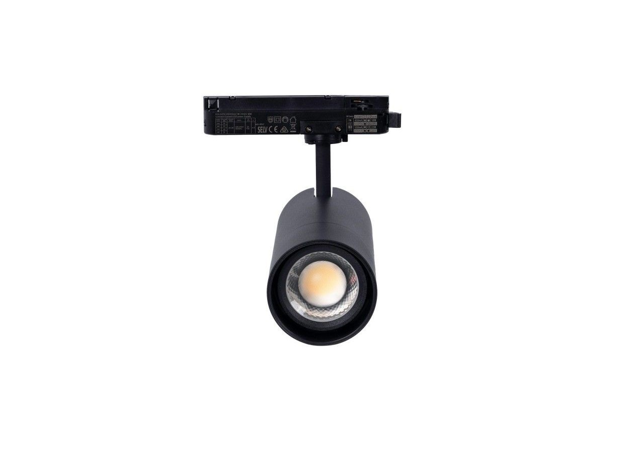 Spot LED sur rail monophasé CCT 25W-COB-Ouverture réglable 24-60 degrés - L6006-CCT-N - Barcelona LED