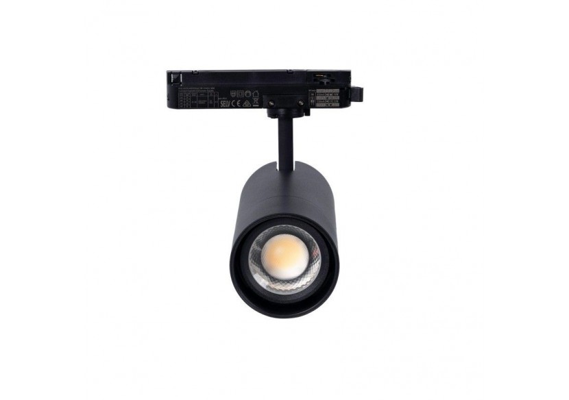 Spot LED sur rail monophasé CCT 25W-COB-Ouverture réglable 24-60 degrés - L6006-CCT-N - Barcelona LED Spot LED sur rail monophasé CCT 25W-COB-Ouverture réglable 24-60 degrés - L6006-CCT-N - Barcelona LED