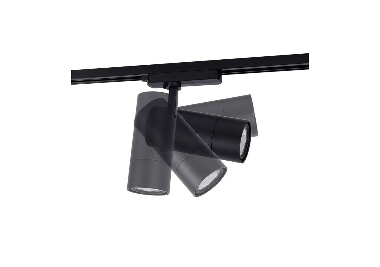 Spot LED sur rail monophasé CCT 25W-COB-Ouverture réglable 24-60 degrés - L6006-CCT-N - Barcelona LED