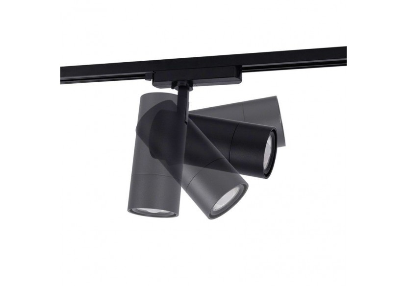 Spot LED sur rail monophasé CCT 25W-COB-Ouverture réglable 24-60 degrés - L6006-CCT-N - Barcelona LED Spot LED sur rail monophasé CCT 25W-COB-Ouverture réglable 24-60 degrés - L6006-CCT-N - Barcelona LED
