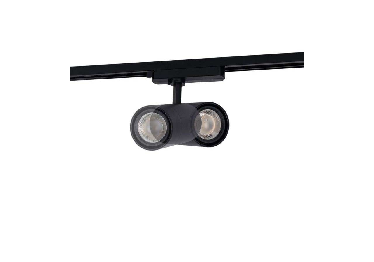 Spot LED sur rail monophasé CCT 25W-COB-Ouverture réglable 24-60 degrés - L6006-CCT-N - Barcelona LED