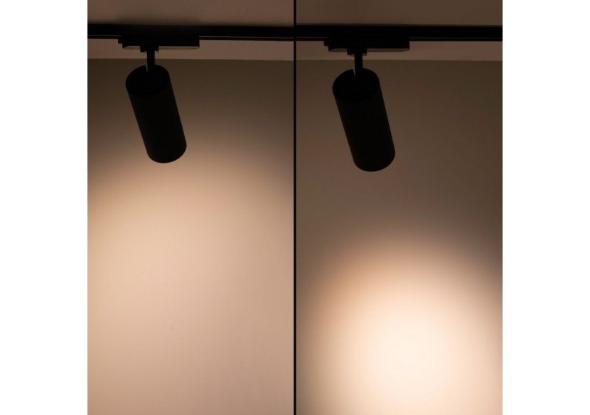 Spot LED sur rail monophasé CCT 25W-COB-Ouverture réglable 24-60 degrés - L6006-CCT-N - Barcelona LED Spot LED sur rail monophasé CCT 25W-COB-Ouverture réglable 24-60 degrés - L6006-CCT-N - Barcelona LED