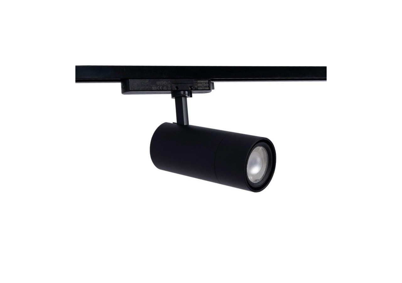 Spot LED sur rail monophasé CCT 25W-COB-Ouverture réglable 24-60 degrés - L6006-CCT-N - Barcelona LED