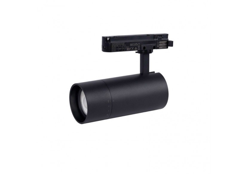 Spot LED sur rail monophasé CCT 25W-COB-Ouverture réglable 24-60 degrés - L6006-CCT-N - Barcelona LED Spot LED sur rail monophasé CCT 25W-COB-Ouverture réglable 24-60 degrés - L6006-CCT-N - Barcelona LED