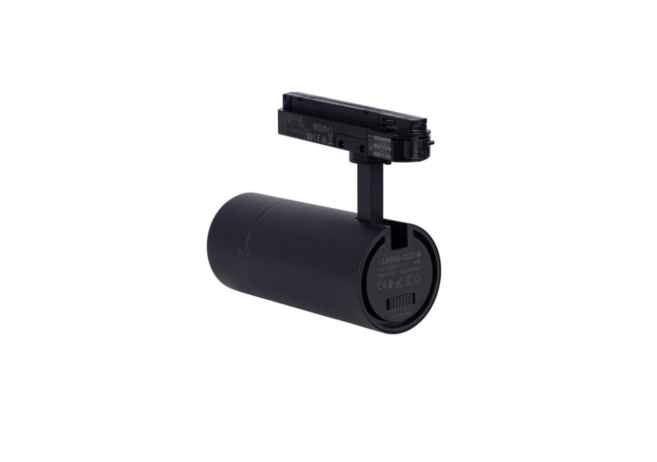 Spot LED sur rail monophasé CCT 25W-COB-Ouverture réglable 24-60 degrés - L6006-CCT-N - Barcelona LED