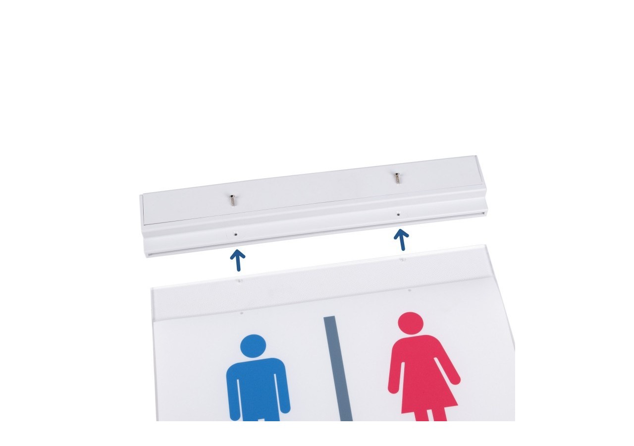 Bloc autonome d'éclairage de sécurité avec pictogramme "TOILETTES"-Encastrable - K-B1063-BAÑOS - Barcelona LED