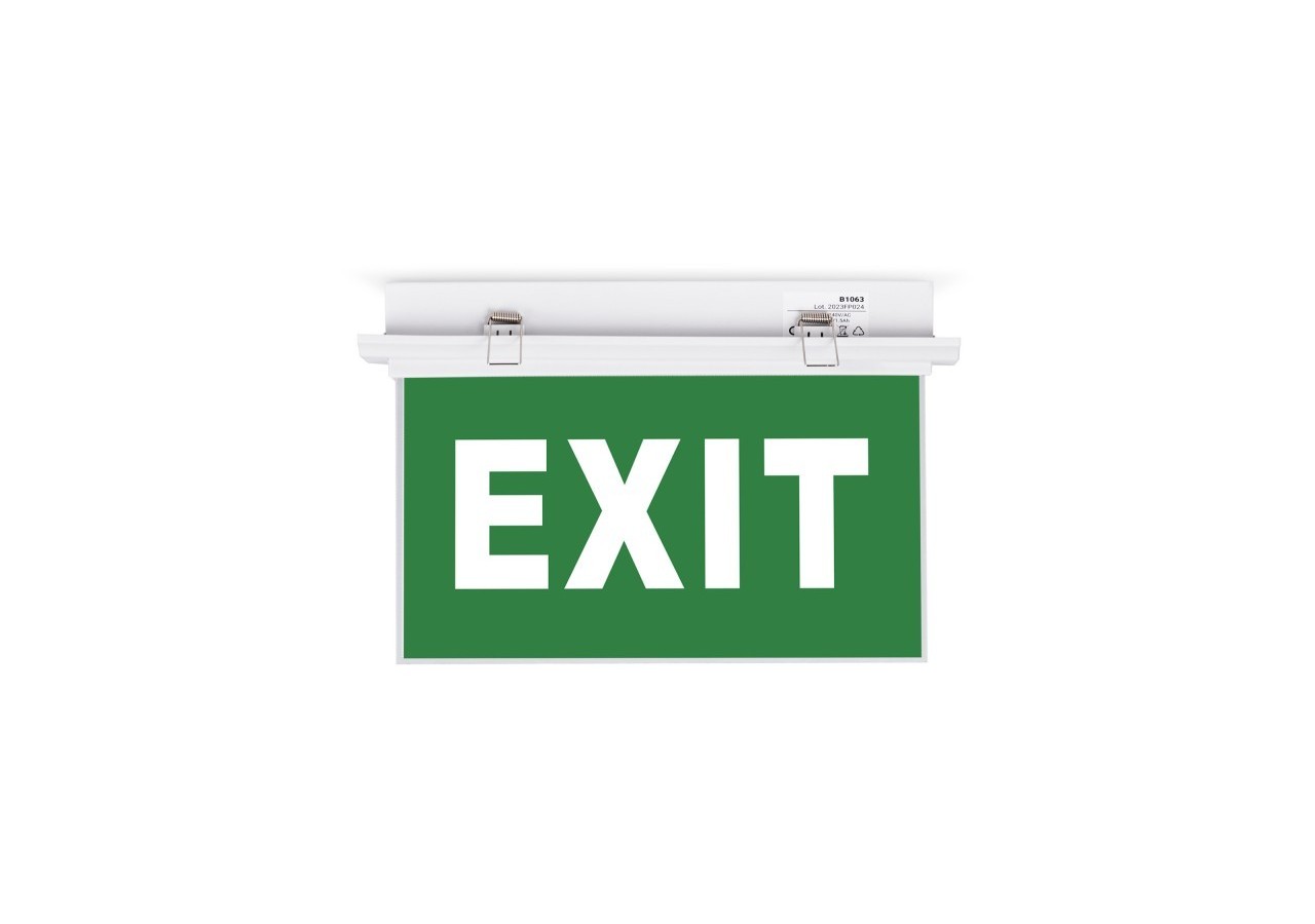 Bloc autonome d'éclairage de sécurité avec pictogramme "EXIT"-Encastrable - K-B1063-EXIT - Barcelona LED