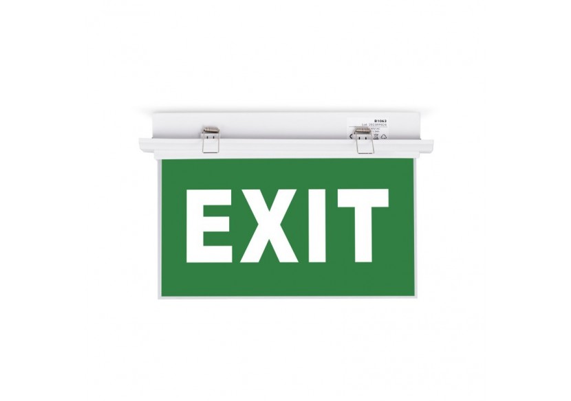 Bloc autonome d'éclairage de sécurité avec pictogramme "EXIT"-Encastrable - K-B1063-EXIT - Barcelona LED Bloc autonome d'éclairage de sécurité avec pictogramme "EXIT"-Encastrable - K-B1063-EXIT - Barcelona LED