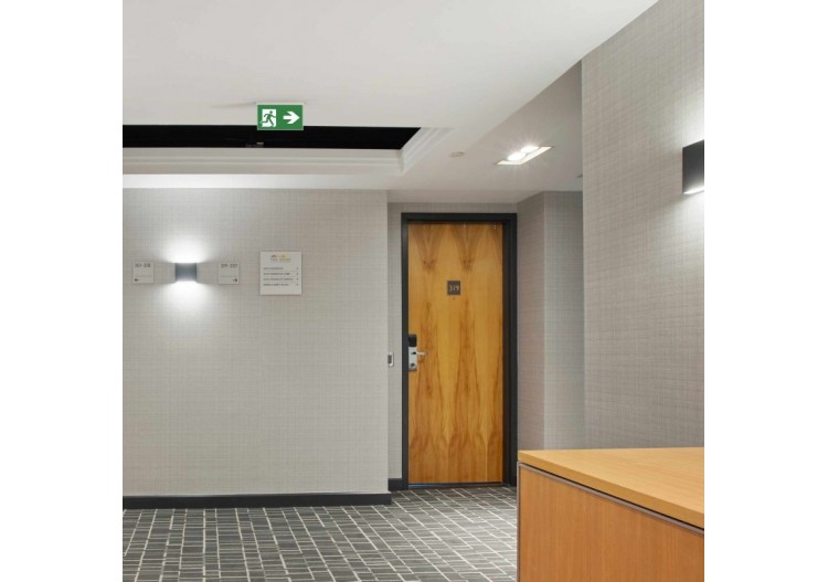 Bloc autonome d'éclairage de sécurité avec pictogramme "SORTIE LATÉRALE"-Encastrable - K-B1063-SIDEARROWS - Barcelona LED 2