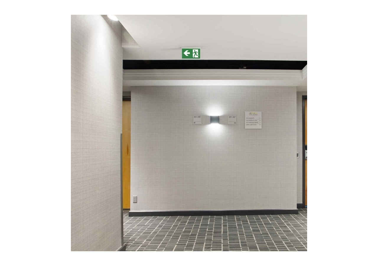 Bloc autonome d'éclairage de sécurité avec pictogramme "SORTIE LATÉRALE"-Encastrable - K-B1063-SIDEARROWS - Barcelona LED