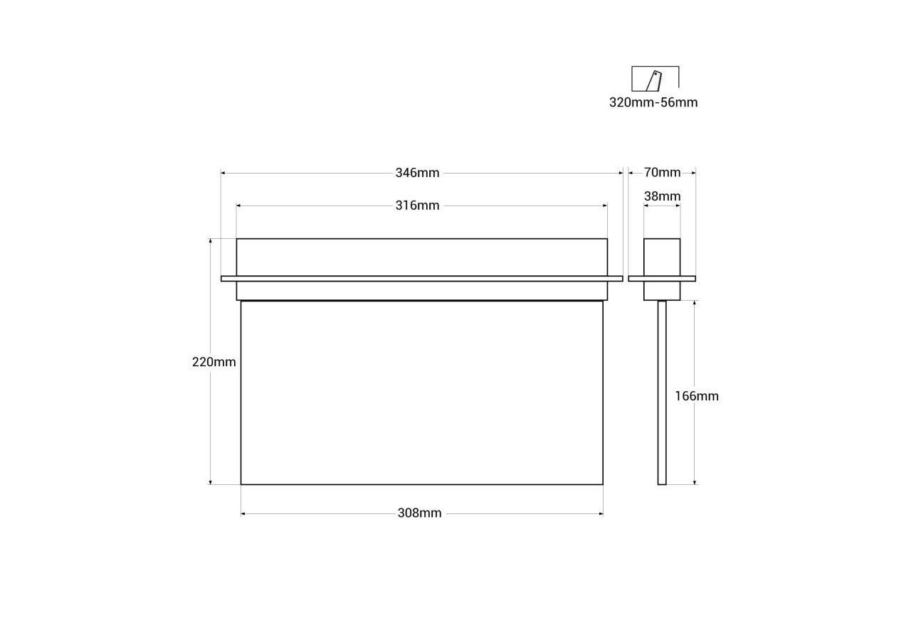 Bloc autonome d'éclairage de sécurité avec pictogramme "SORTIE LATÉRALE"-Encastrable - K-B1063-SIDEARROWS - Barcelona LED